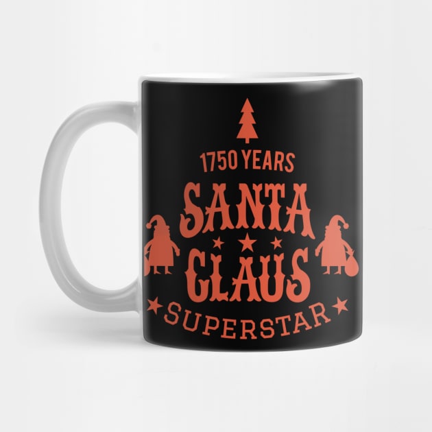 Santa Claus Superstar - Santa Claus College Style - Funny Christmas illustration by Boogosh